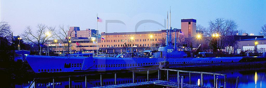 USS Ling and Hackensack Skyline Panoramic