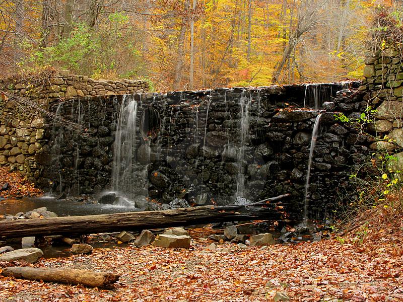 Watchung Reservation, Surprise Lake Dam in Autumn