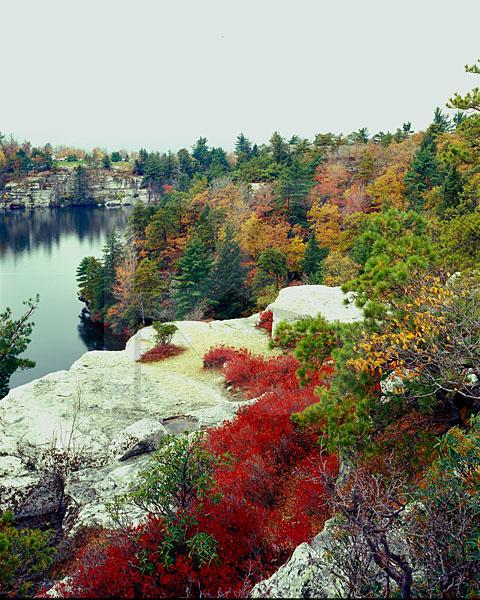 Cliff House View in Autumn, Lake Minnewaska State Park