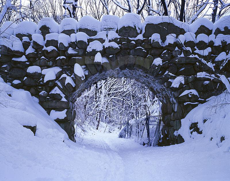 Boulder Arch In Winter, Prospect Park