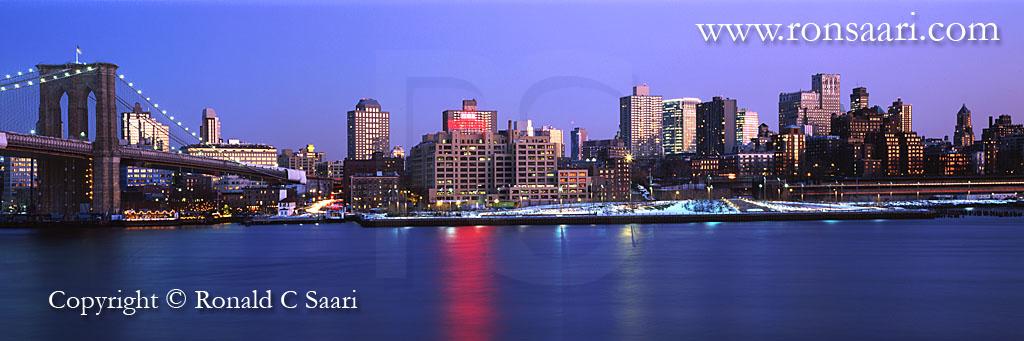 Brooklyn Skyline At Dusk