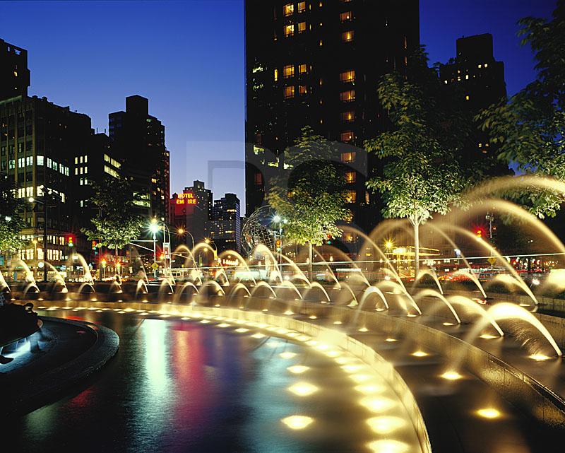 Columbus Circle At Dusk 1