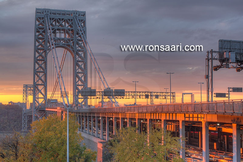 George Washingon Bridge At Sunset 2