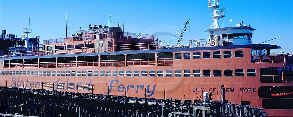 Staten Island Ferry At St. George Terminal Panoramic
