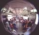 Subway Car Interior, Fisheye Lens View