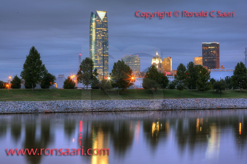 Oklahoma CIty Skyline At Dusk 1