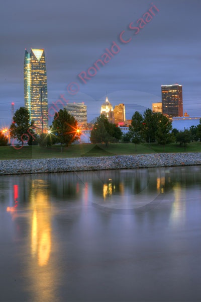 Oklahoma CIty Skyline At Dusk 2