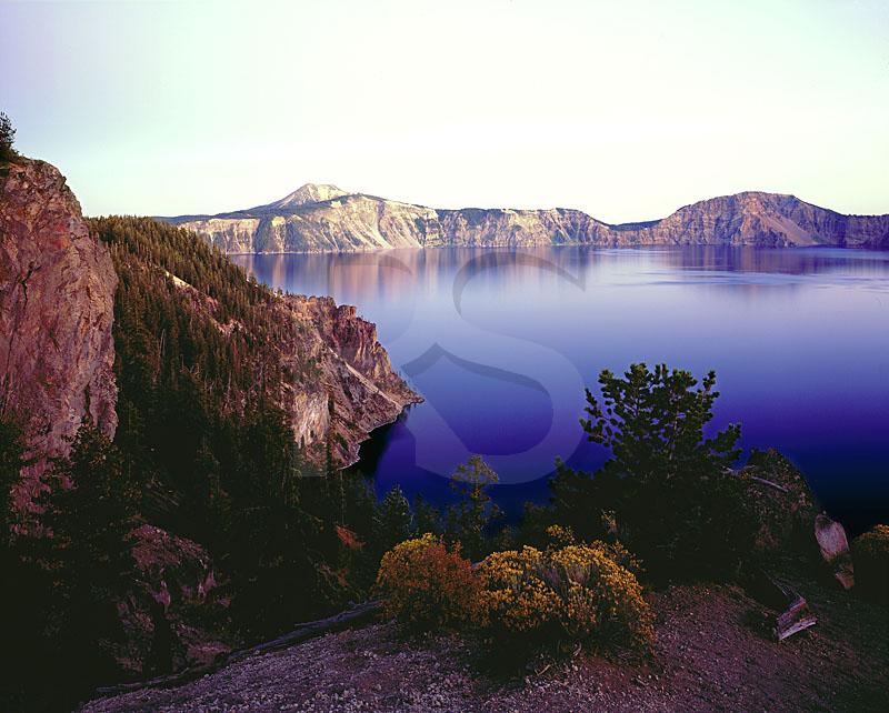 Crater Lake At Sunset 1