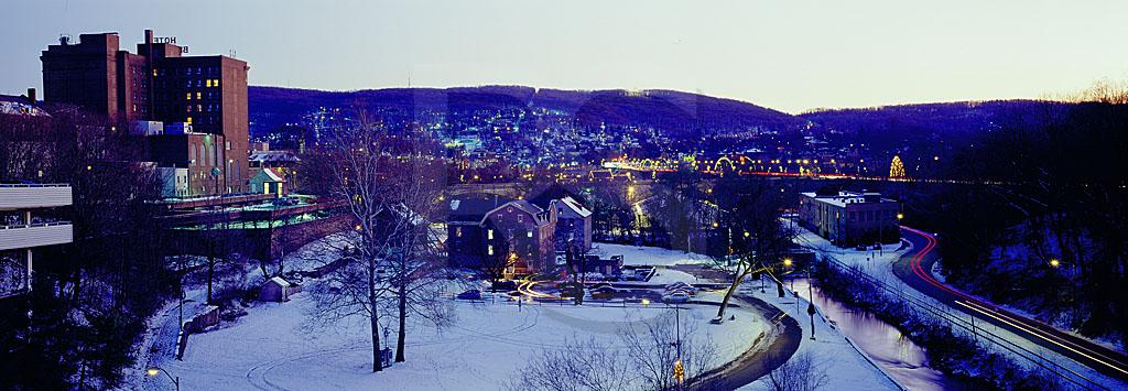 Bethlehem Skyline At Dusk Panoramic
