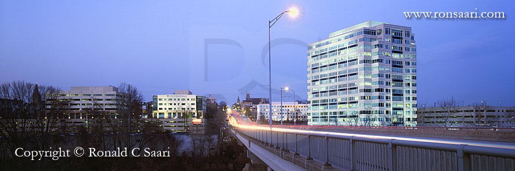 Conshohocken Skyline At Dusk Panoramic