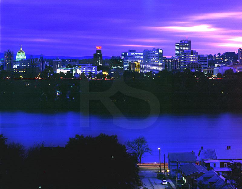 Harrisburg Skyline At Dawn 1