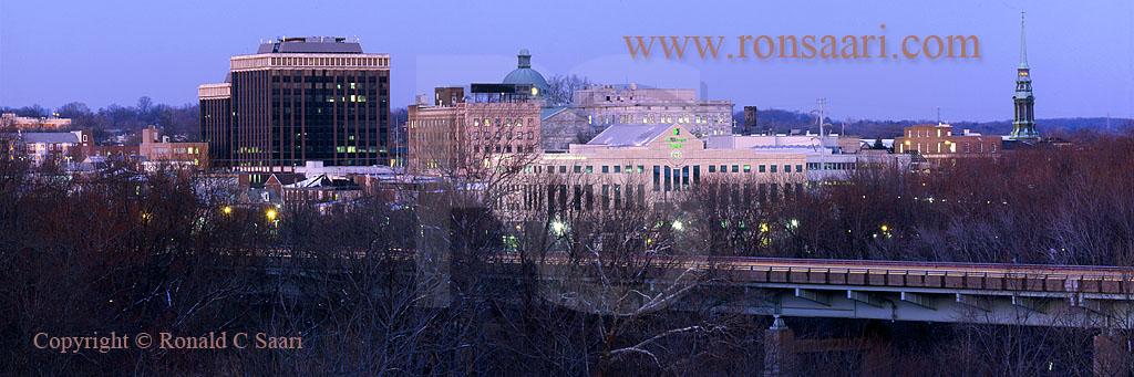 Norristown Skyline At Dusk Panoramic