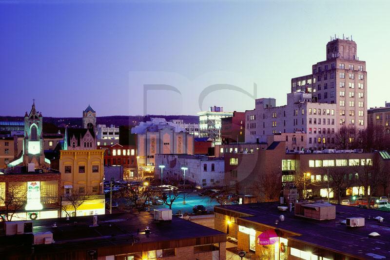 Scranton Skyline At Dusk