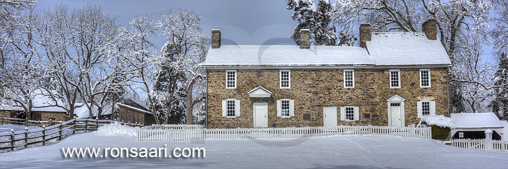 Thompson Neely House Winter Panoramic