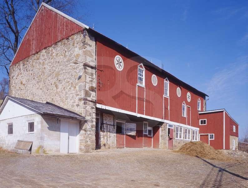 Red Barn w/ Hex Signs, Berks County