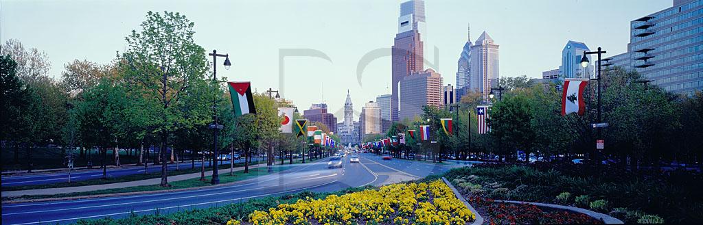 Benjamin Franklin Parkway Panoramic