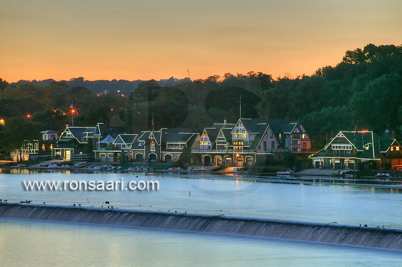 Boathouse Row, At Dusk