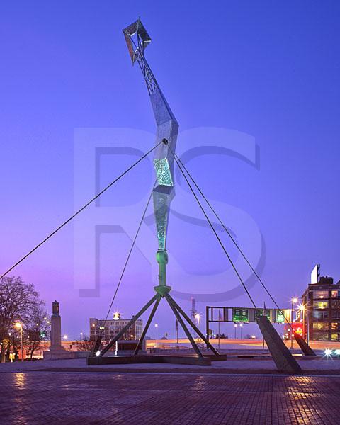 Bolt Of Lightning Scuplture, Franklin Square