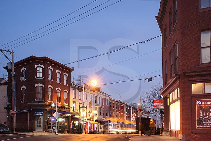 Manayunk Main Street At Dusk