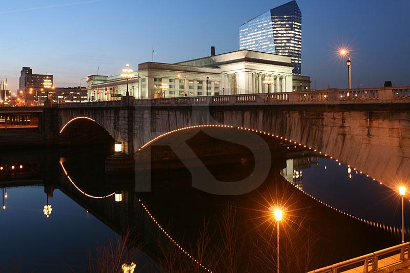 Market Street Bridge, 30th Street Station, and Cira Center 1