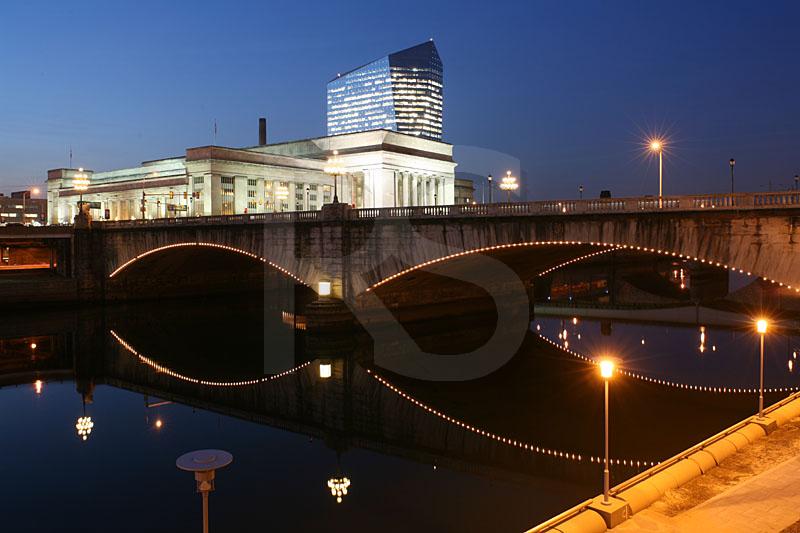 Market Street Bridge, 30th Street Station, and Cira Center 2