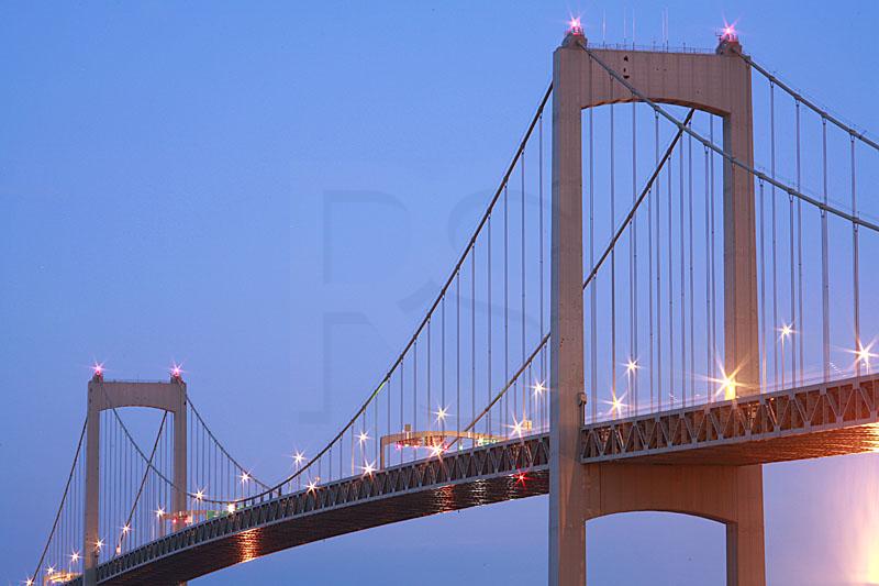 Walt Whitman Bridge At Dusk