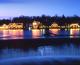 Boathouse Row, at night