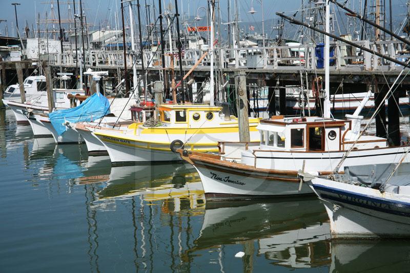 Boats and Reflections, Fisherman's Wharf
