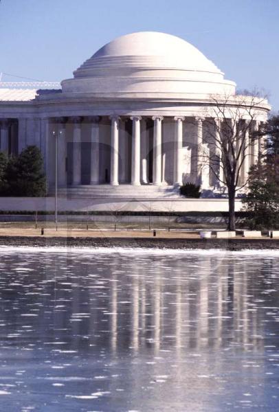 Jefferson Memorial, in Winter