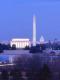 Washington DC Skyline 2, Capitol, Washington Monument and Lincoln Memorial