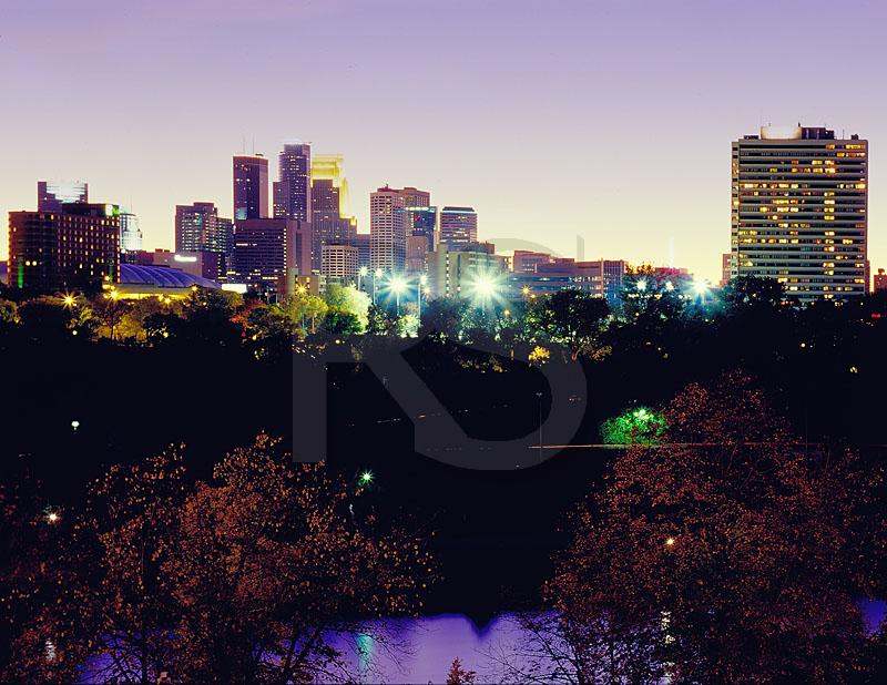 Minneapolis Skyline At Dusk